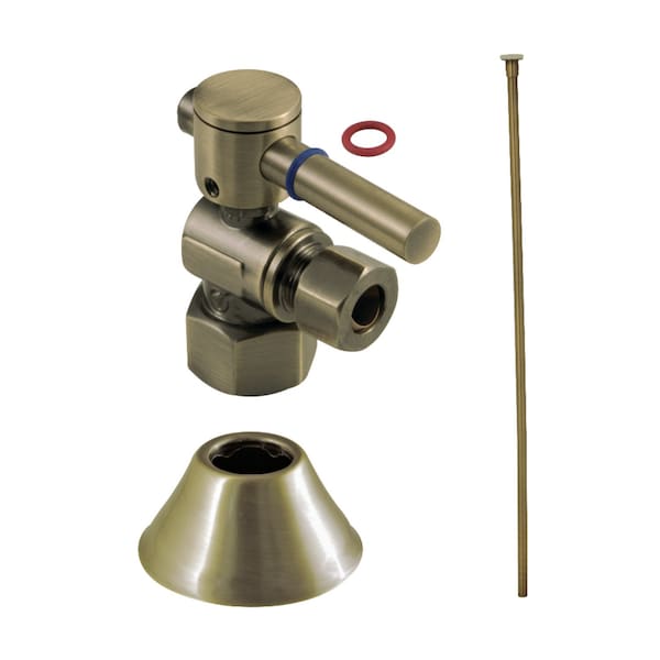 CC43103DLTKF20 Modern Plumbing Toilet Trim Kit, Antique Brass